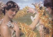 Alma-Tadema, Sir Lawrence When Flowers Return (mk23) oil painting reproduction